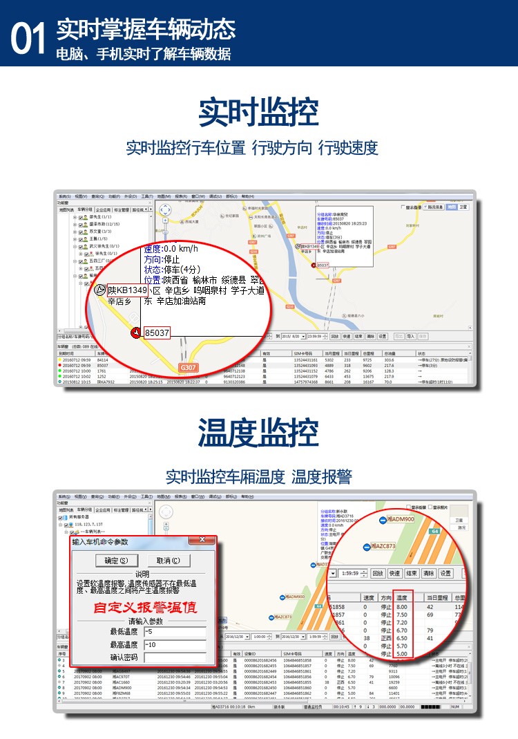 冷鏈溫度監控|4G車(chē)載視頻監控|貨車(chē)油量監控